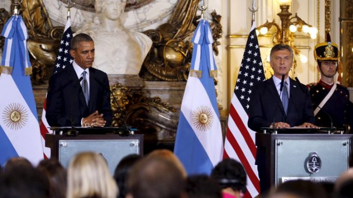 Los presidentes de Argentina y Estados Unidos brindaron una conferencia de prensa en conjunto