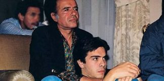 Carlos Menem junto a su hijo, fallecido en 1995