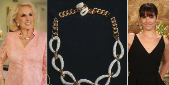 Mirtha recibió de regalo un costoso collar por parte de Hugo Moyano.