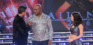 Evander Holyfield le duró sólo un round a Marcelo Tinelli.