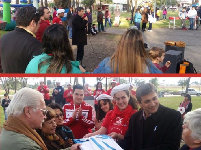 Festejo del Día de la Bandera en Concepción