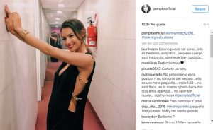 Pampita vestido negro