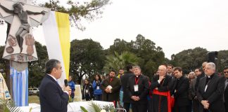 Inauguración del oratorio del Parque 9 de Julio