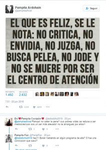 twitter de pampita