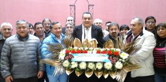 Ofrenda floral de las 62 Organizaciones Justicialistas en el acto evocativo de Perón
