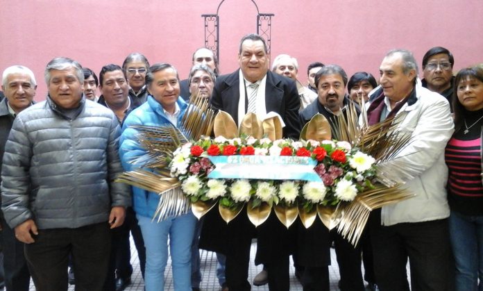 Ofrenda floral de las 62 Organizaciones Justicialistas en el acto evocativo de Perón