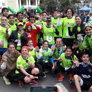 Se recibieron de maratonistas en el Bicentenario.