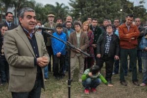 Germán Alfaro y Pablo Pineda en el Parque V Centenario