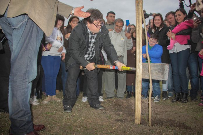 Pablo Pineda en Parque V Centenario