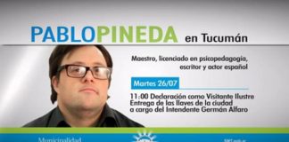 Pablo Pineda en Tucumán