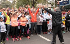 Maratón de la Bicentenario. largada participativa