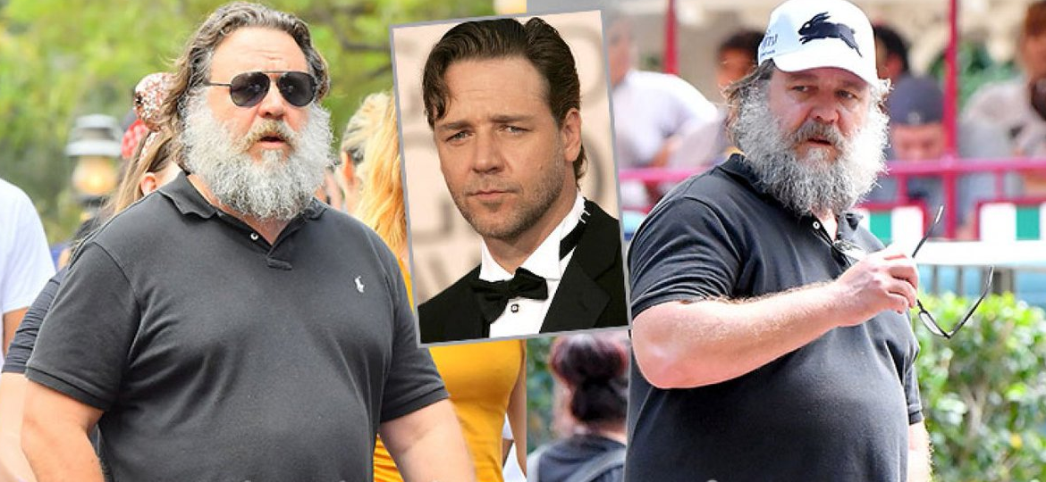 Russell Crowe sorprendió con su cambio de look paseando ...