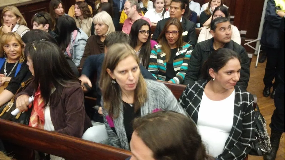 Betty Rojkés en Tribunales.