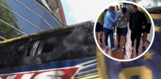 Ataque-al-micro-de-Boca-a-la-llegada-al-estadio-Monumental