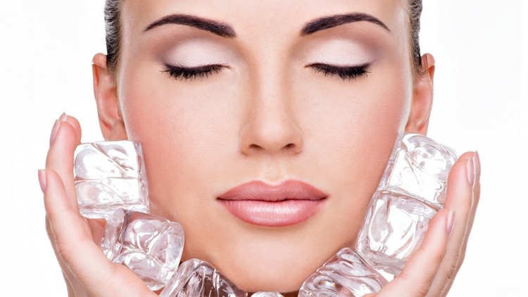 Agua fria para la piel