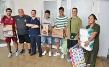 Jugadores de San Martín visitaron a niños internados en el Hospital Avellaneda santo
