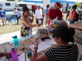 Entregan donaciones de carne y alimentos a los pobladores de La Madrid la madrid