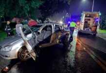 Un policía y un motociclista heridos en un triple choque sobre la ruta 301 en Lules choque