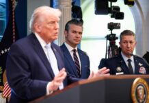 Donald Trump dice que esta noche termina una era en Irán trump