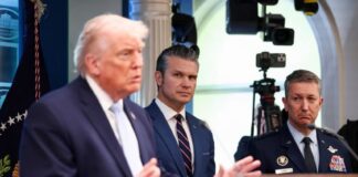 Donald Trump dice que esta noche termina una era en Irán trump