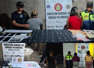 Desbaratan dos kioscos de drogas en el sur de la capital y Bella Vista droga