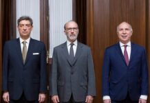 Los integrantes de la Corte Suprema Horacio Rosatti, Carlos Rosenkrantz y Ricardo Lorenzetti
