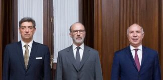 Los integrantes de la Corte Suprema Horacio Rosatti, Carlos Rosenkrantz y Ricardo Lorenzetti