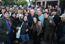 Jaldo inauguró obras de pavimento y alumbrado público en Cebil Redondo jaldo
