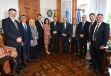 Jaldo recibió a los embajadores de Alemania e Israel