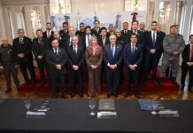 Jaldo y Monteoliva encabezaron el Consejo Federal de Seguridad Interior