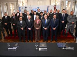 Jaldo y Monteoliva encabezaron el Consejo Federal de Seguridad Interior