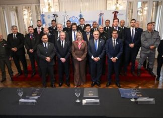 Jaldo y Monteoliva encabezaron el Consejo Federal de Seguridad Interior