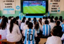 Los alumnos del turno tarde verán el partido de la Selección en las escuelas escuela