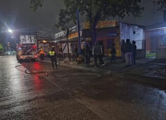 Se produjo un incendio en un local de comidas de avenida Colón al 1.200 incendio