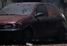 Hallan muerta a una mujer dentro de un auto calcinado y con una soga al cuello crimen