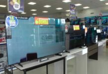 En los comercios, crecieron 50% las ventas de televisores, en especial los más grandes televisores
