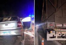 Choque fatal en Leales: cuatro muertos al chocar con una rastra cañera choque