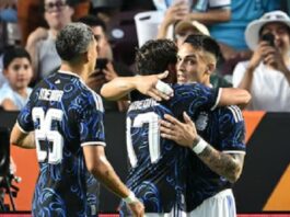 Sin Messi, la selección argentina venció 2-0 a Honduras