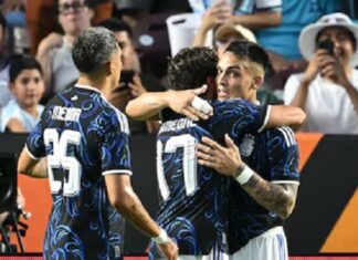 Sin Messi, la selección argentina venció 2-0 a Honduras