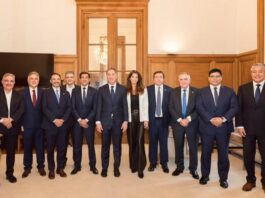 Jaldo acompañó a Santilli en su asunción como jefe de Gabinete de la Nación