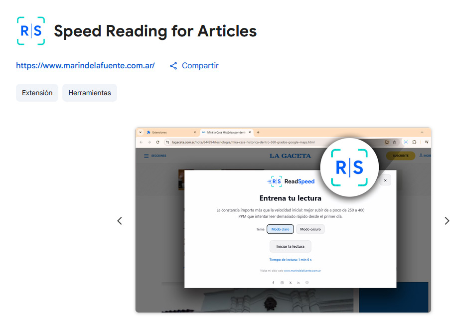 readspeed Read Speed