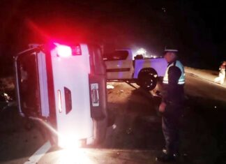 Un choque frontal entre dos camionetas en la Ruta 157 dejó dos heridos choque