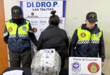 Secuestran una encomienda con una piedra de cocaína de casi 1 kilo y medio droga