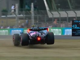 El despiste de Colapinto en Silverstone lo hará largar 19° el GP de Gran Bretaña