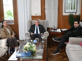 Jaldo analizó la agenda legislativa con Mansilla y Fernández
