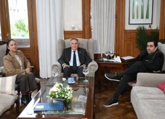 Jaldo analizó la agenda legislativa con Mansilla y Fernández