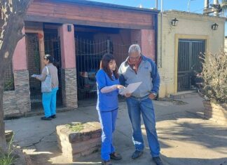Agentes socio sanitarios recorren el municipio de Las Talitas