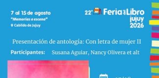 Presentarán en la 22ª Feria del Libro de Jujuy el libro “Con letra de Mujer: Ellas y Nosotras”