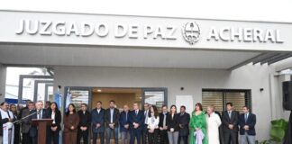 Jaldo inauguró la ampliación del Juzgado de Paz de Acheral