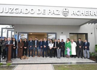 Jaldo inauguró la ampliación del Juzgado de Paz de Acheral